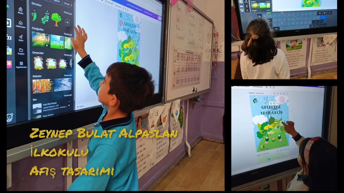 ''Geleceğe Yeşil Geçiş'' eTwinning Projemizin Afiş Tasarımı