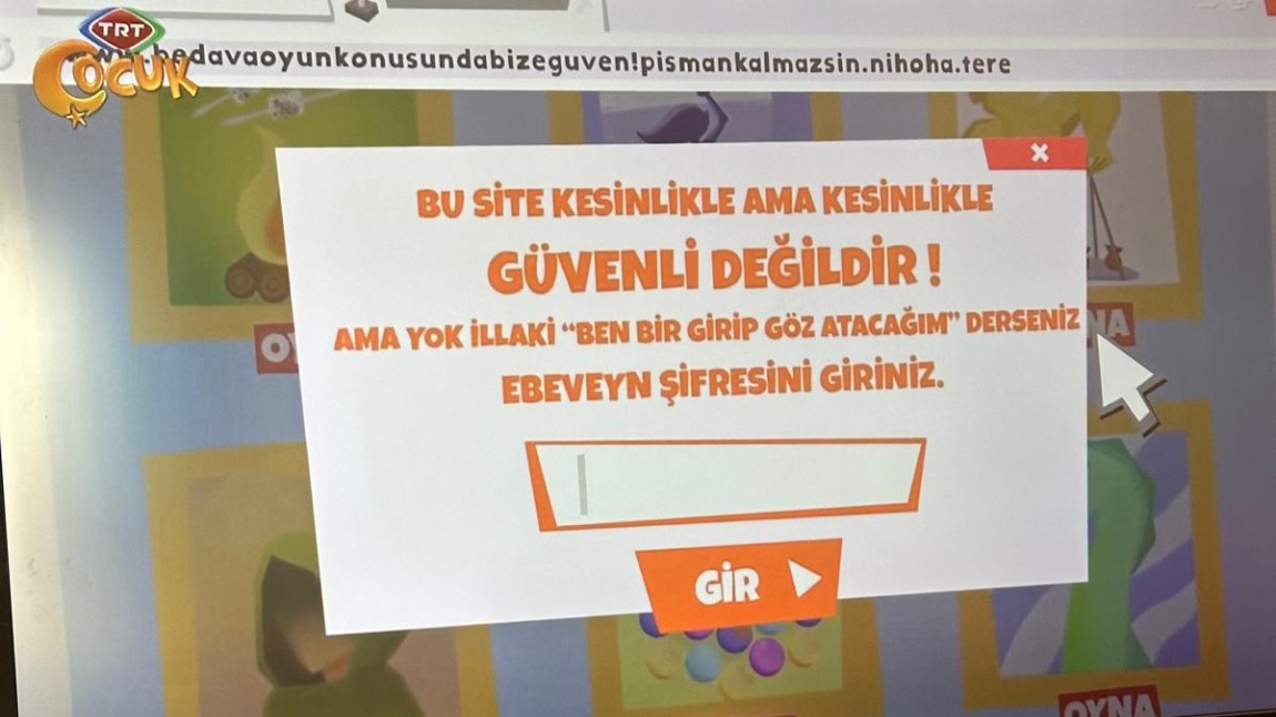 eGüvenlik Konulu Öğrenci Eğitimi